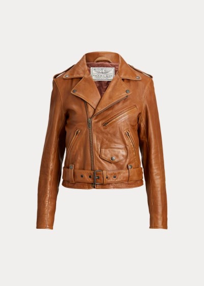 Jaqueta Polo Ralph Lauren Sheepskin Moto Mulher 70645-DVGA